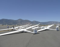 Gliders Staged at Minden 2007 Regionals